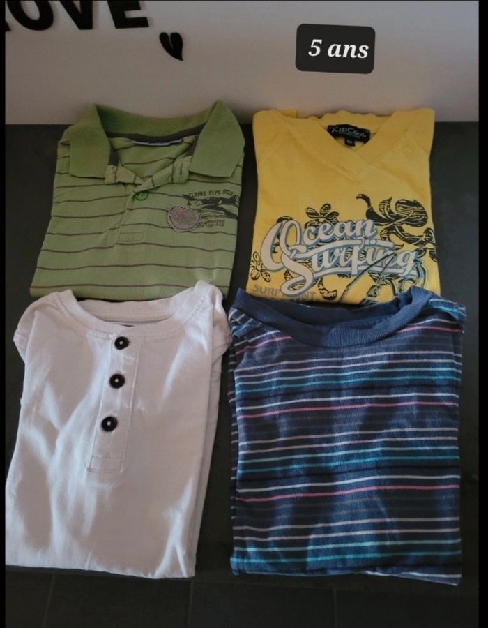 Lot t-shirts garçon taille 5ans - photo numéro 4