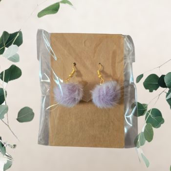 Boucle d'oreille à pompon 16mm - Neuf  🍀