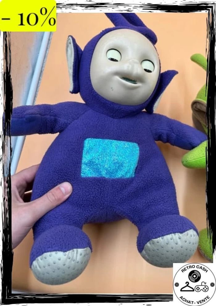 Lot De 4 Grandes Peluches Teletubbies Vintage 1996 modèles rare interactifs - photo numéro 11