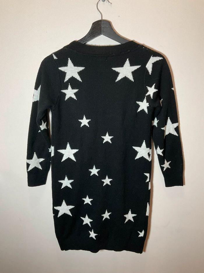 Long gilet chaud noir et blanc pour fille Newco taille 12 ans - photo numéro 2