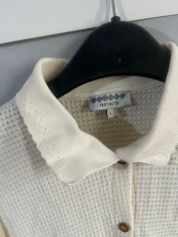 Chemise texturée écrue Bonobo – taille L – parfait état