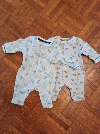Lot de 2 pyjamas légers taille naissance