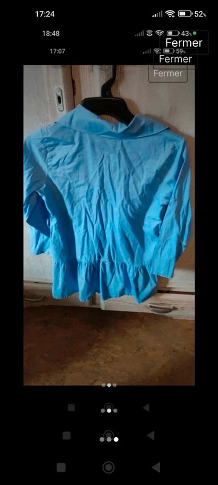 Tunique bleue claire - photo numéro 2