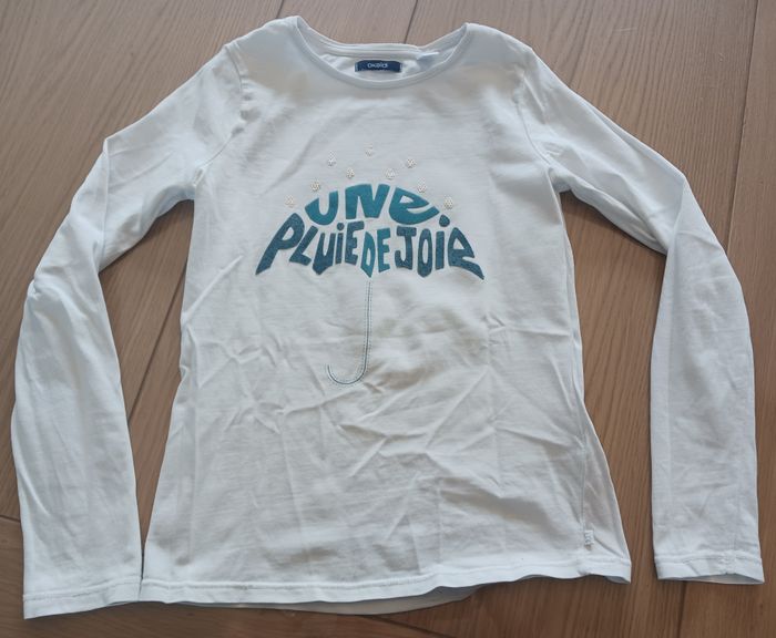 T-shirt blanc pluie