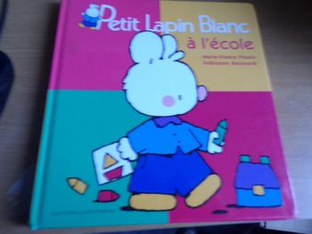 Livre Petit lapin blanc à l'école