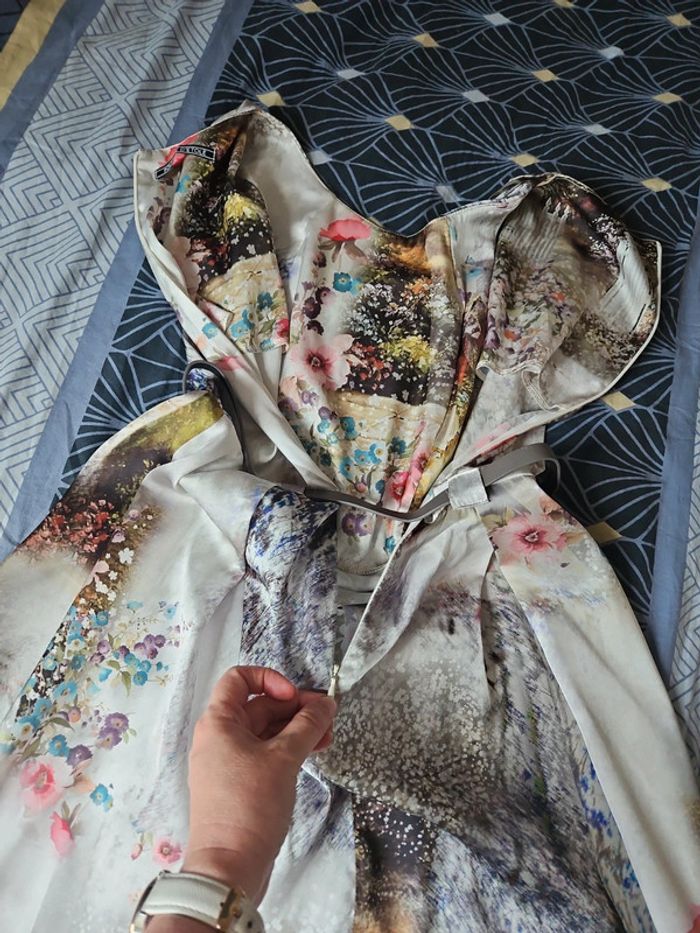 Robe fleurie effet soie 38 Poussière d’Etole - photo numéro 5