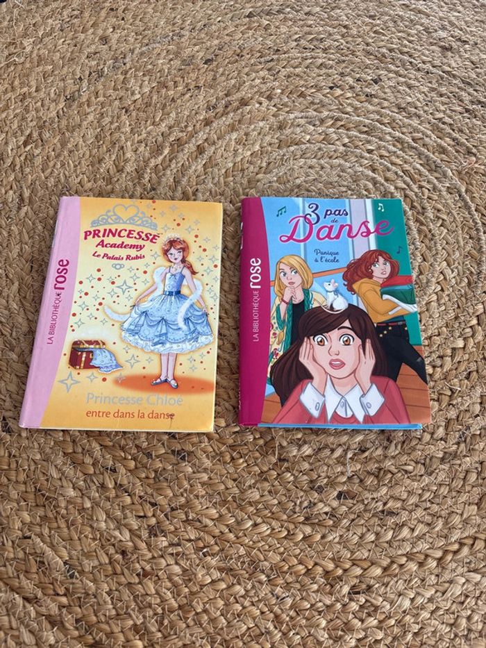 Livre la bibliothèque rose 3 pas de danse + princesse academy le palais rubis