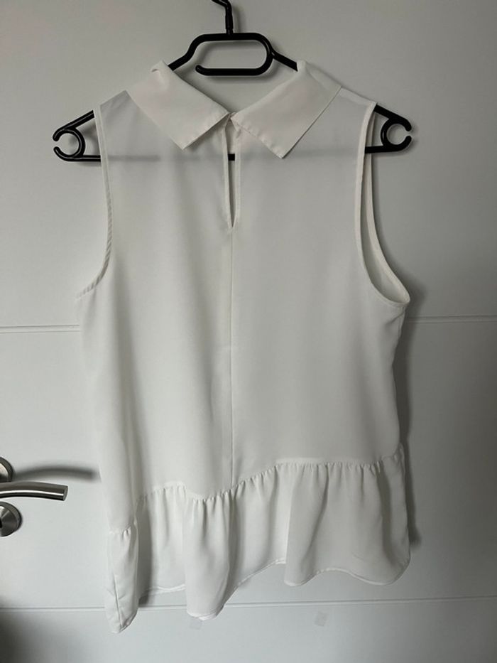 Blouse asymétrique blanche zara taille M - photo numéro 4