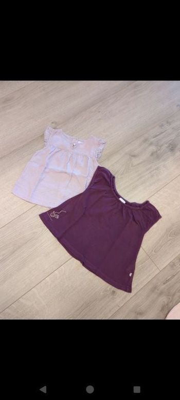 Lot de 2 tuniques 12 mois