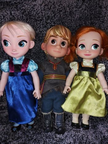 Lot de 3 poupées Disney animator