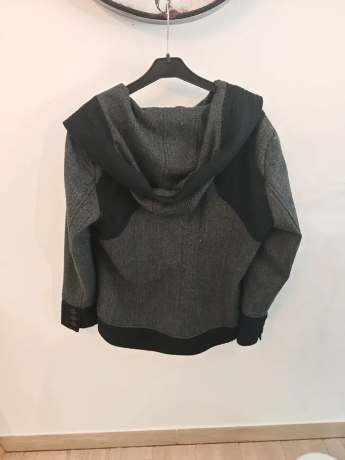 Veste grise à capuche femme taille 44 - photo numéro 4
