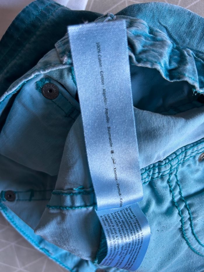 Short cargo bleu vert délavé 8 ans Orchestra - photo numéro 9