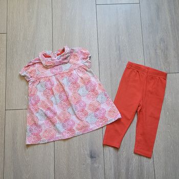 Ensemble 2 pièces été.  Fille 12 mois