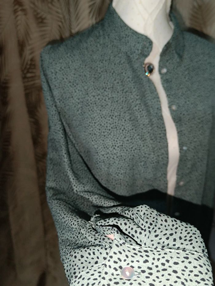 Chemise Fluide-Kaki- Taille 38 - photo numéro 2