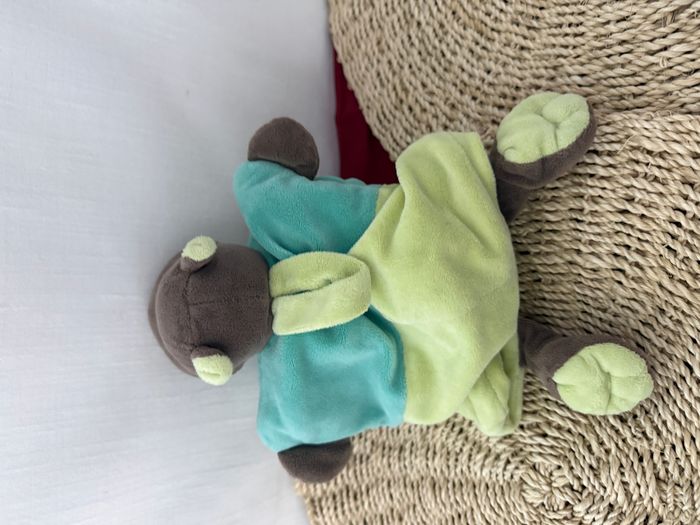 Doudou marionnette hippopotame BABY NAT Alphabet H - photo numéro 2