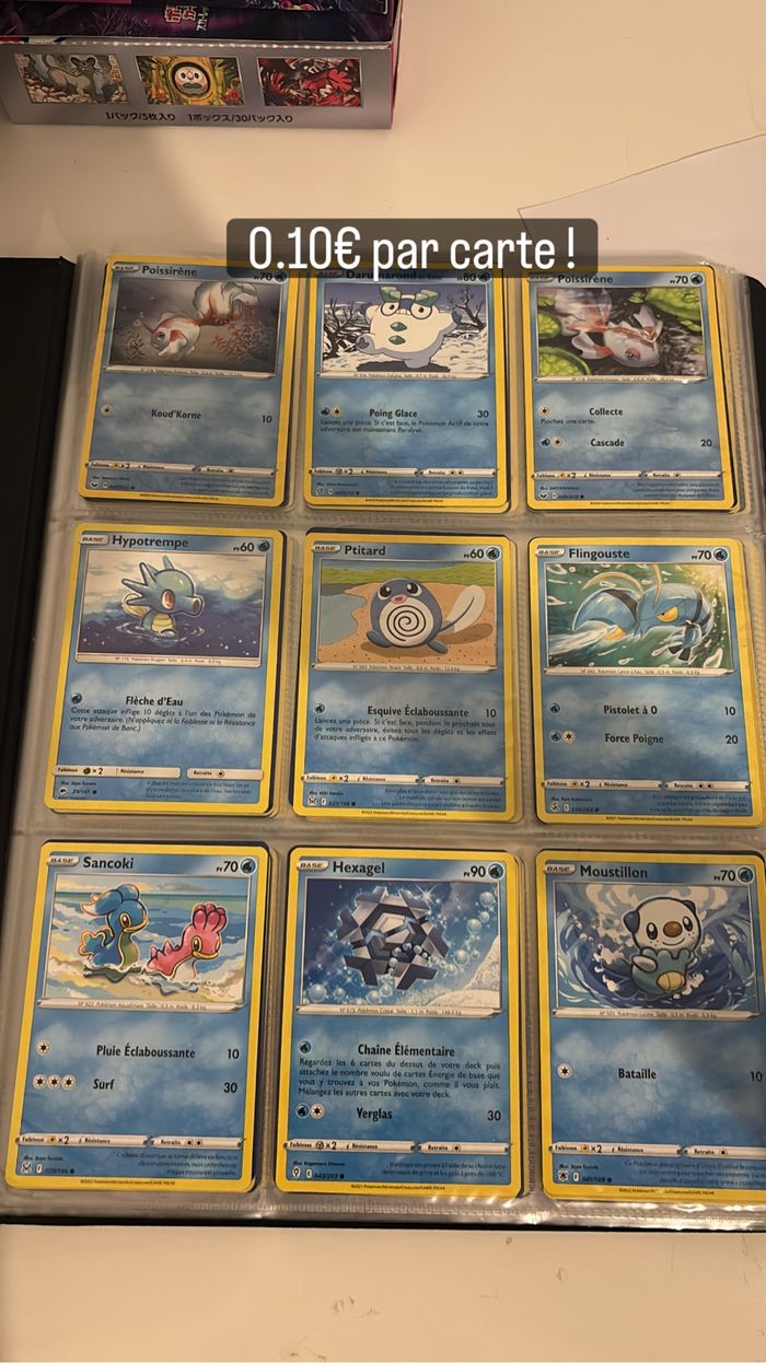 Carte Pokémon à petit prix gros lot de carte Pokémon
