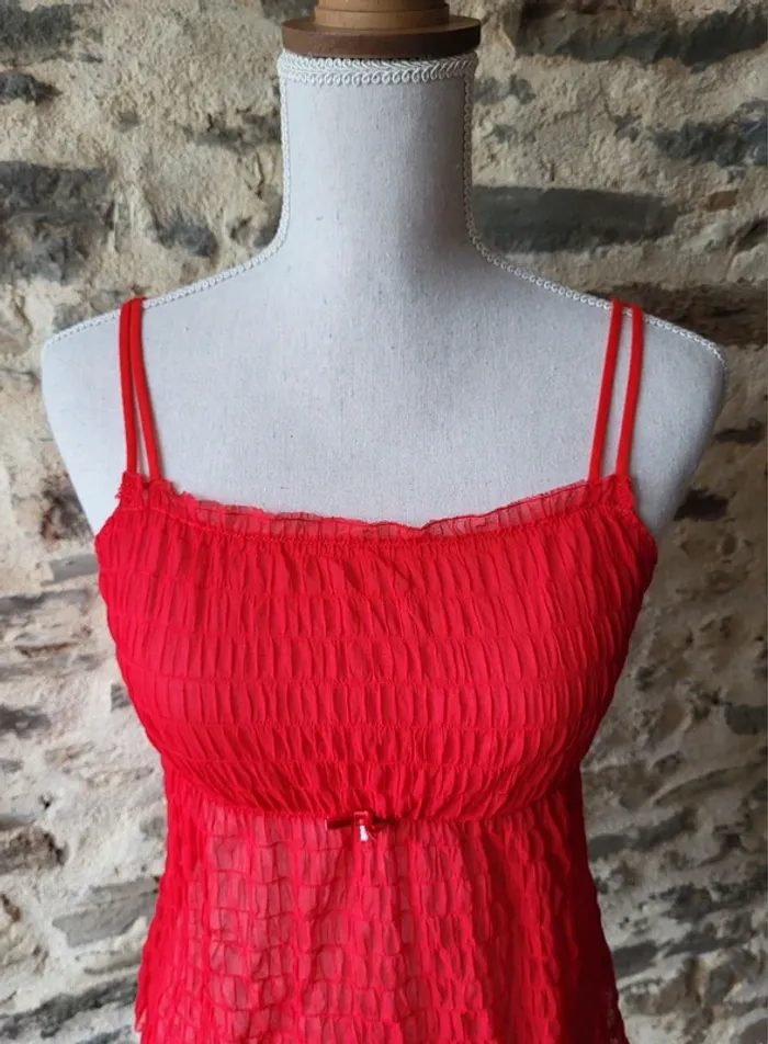 Caraco rouge Taille 36 - photo numéro 2