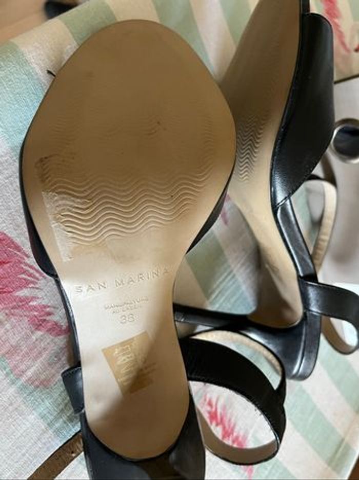 Chaussures cuir noir San marina 38 - photo numéro 4