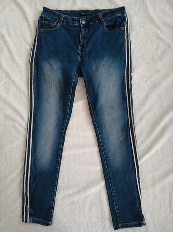 Jeans skinny rayures sur les côtés femme taille 42