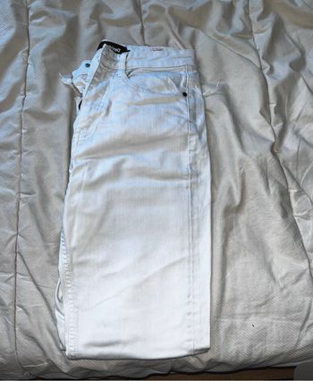 Jean blanc  avec petit cœur