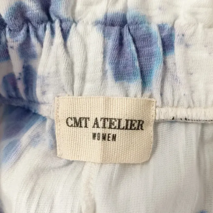 Jupe longue Blanche et Violette - Volants - CMT Atelier taille 40/42 tie and Dye A572 - photo numéro 7