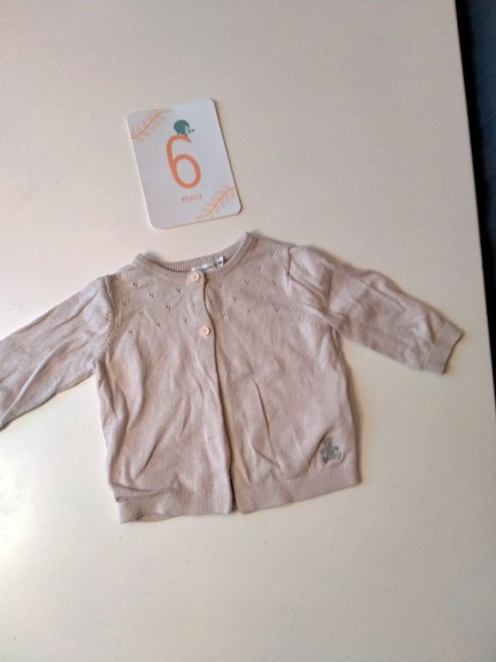 Lot de 2 gilets bébé fille Taille 6 mois - photo numéro 6