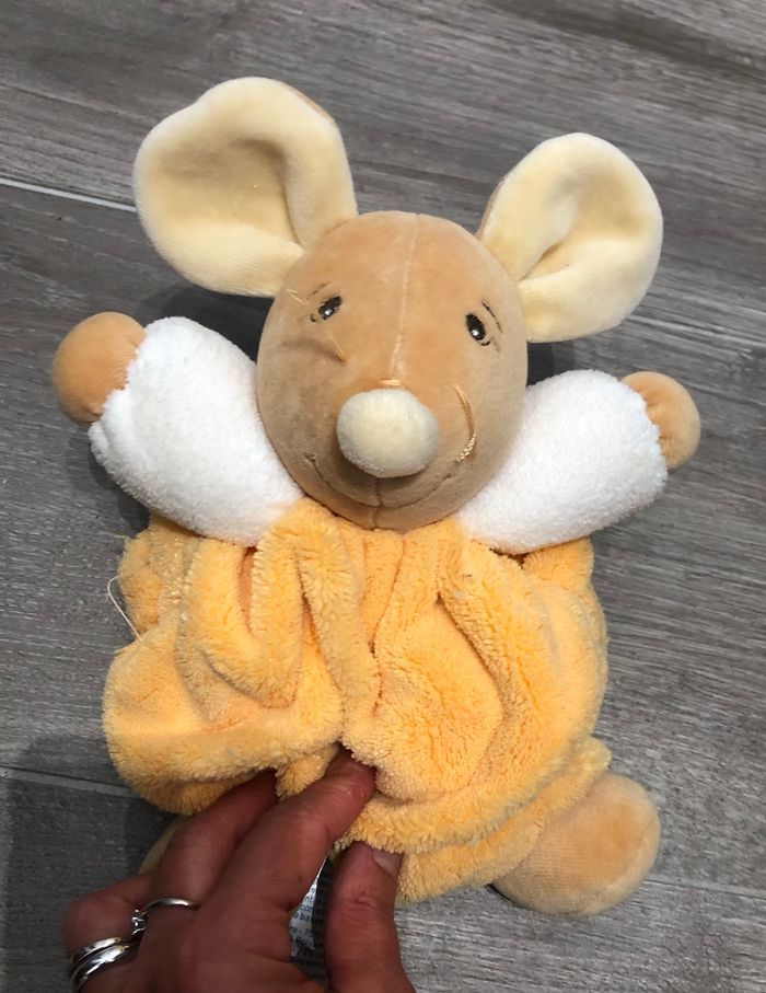 Doudou Kalou orange et blanc