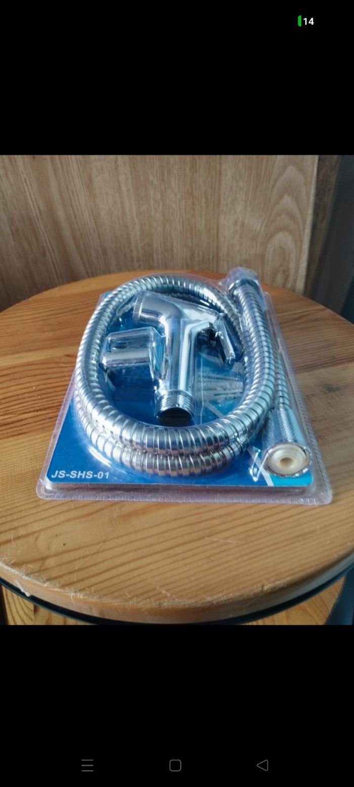 Set douchette WC – Pistolet + flexible + support - photo numéro 2