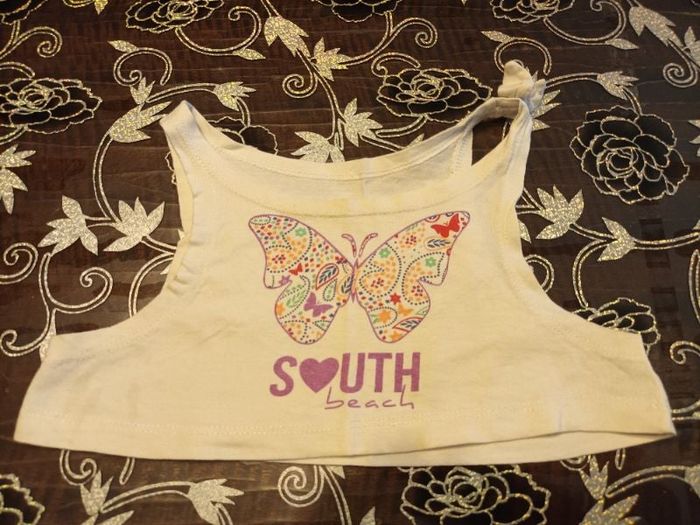 Petit haut fille à porter sur Tee-shirt manches courtes ou longues