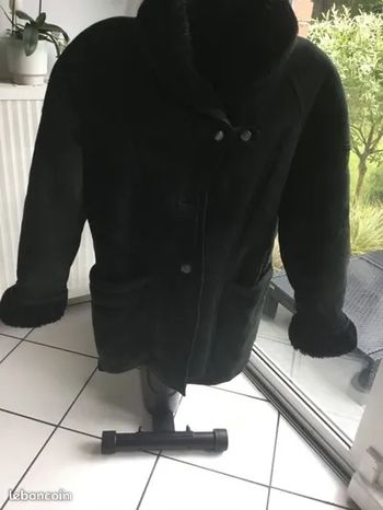 Cuir mouton retourné femme