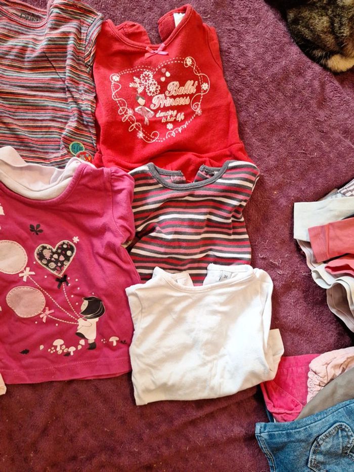 Lot Tee-shirt fille manches longues 3 mois - photo numéro 4