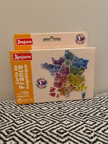 Jeujura - Coffret éducatif "Carte de France Magnétique" Dès 3 ans