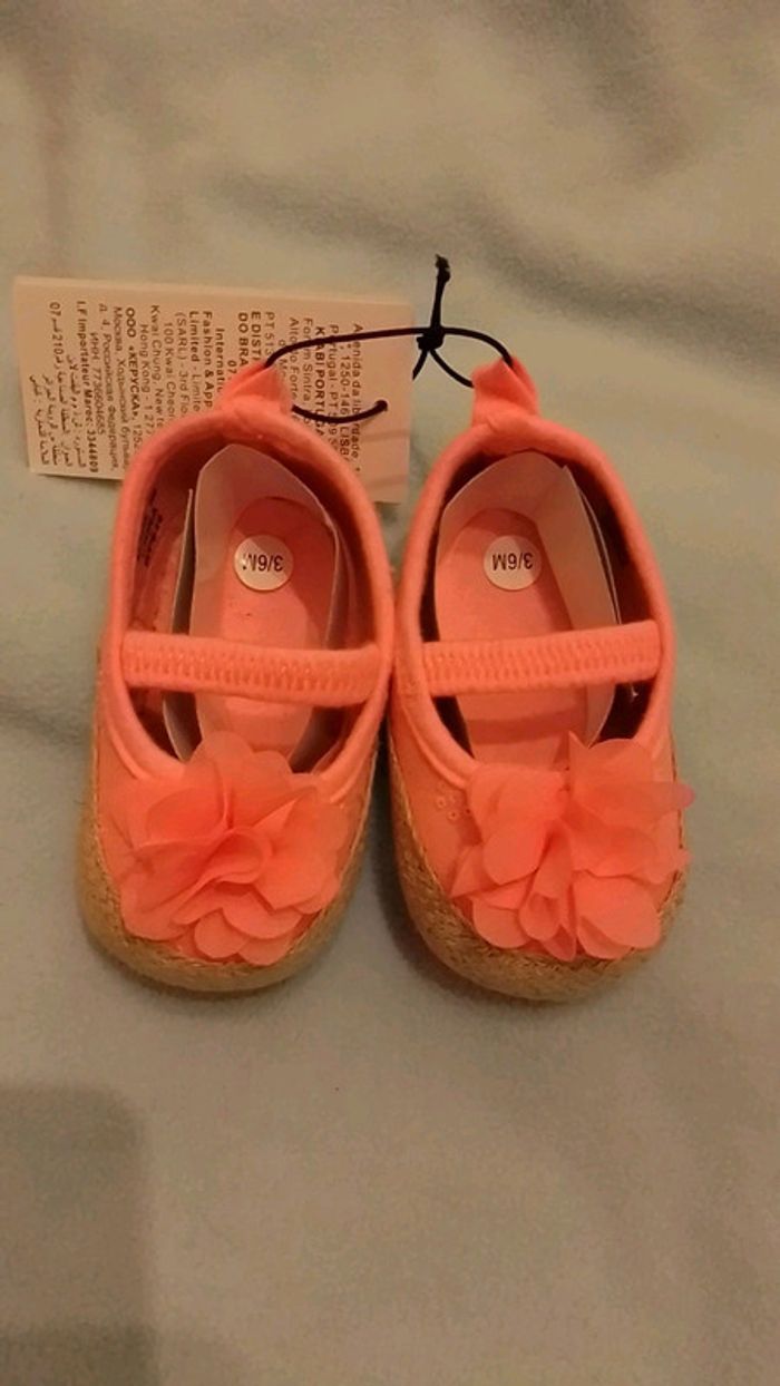 Ballerines Kiabi 3/6 mois neuf