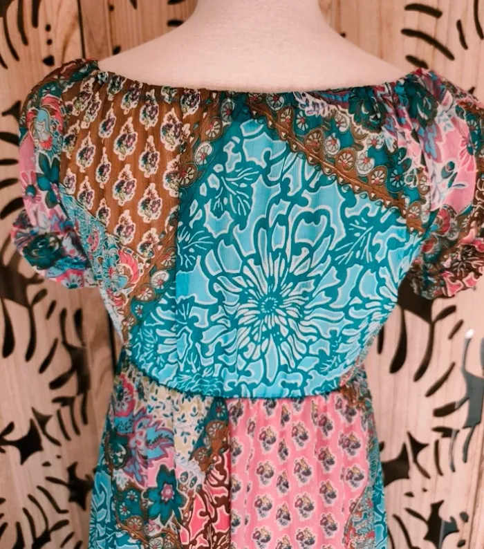 Robe longue imprimée T 1 Maille Demoiselle - photo numéro 6