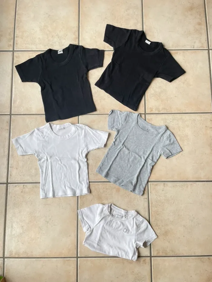 Lot de 5 tee-shirts - 2/3 ans