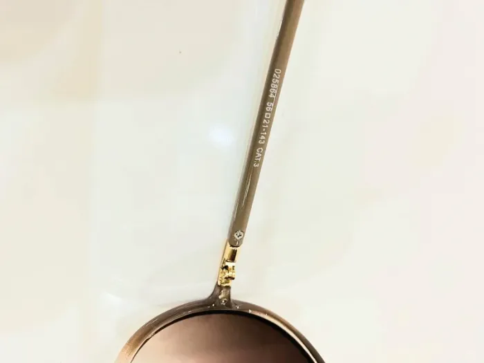 Lunette de soleil femme beige dégradés en abricot uvprotection catégorie 3 - photo numéro 5