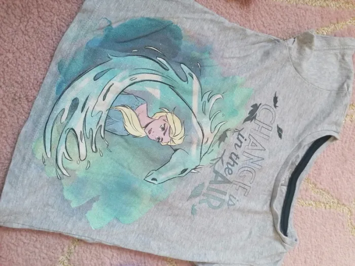 Tee shirt frozen reine des neiges 2 elsa - photo numéro 2