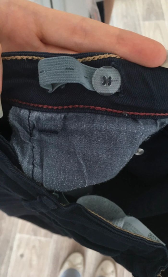 Pantalon slim bleu marine ajustable 11/12 ans Zara - photo numéro 5