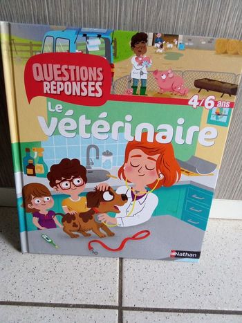 Livre question réponse le vétérinaire, 4-6 ans, nathan