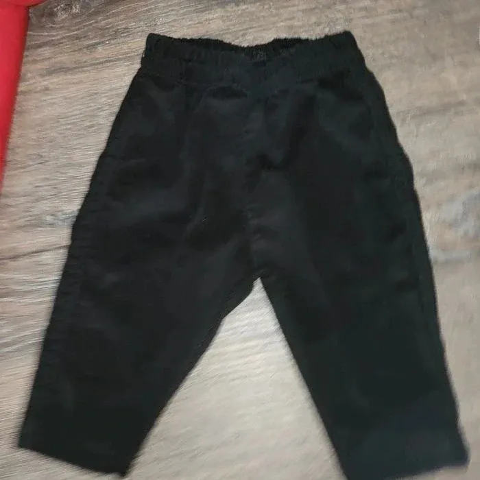 Disney - ensemble t shirt Noël et pantalon velours noir 3 mois - photo numéro 4