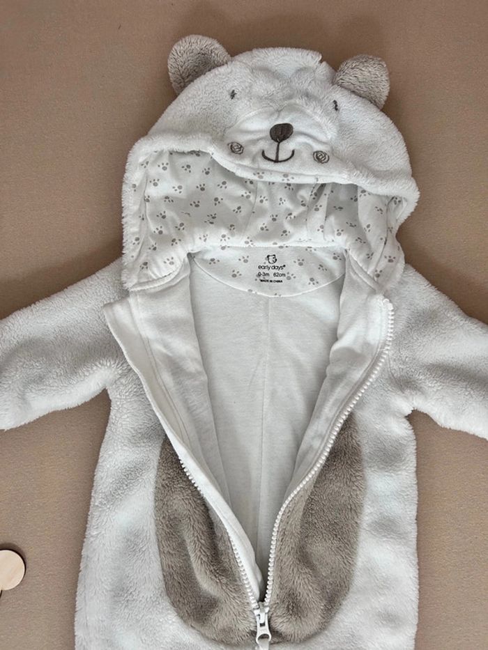 Combinaison pyjama ours ourson mixte combi pilote 3 mois - photo numéro 4