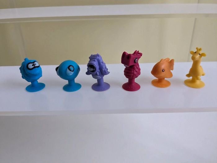 Lot de 6 stikeez / micro popz Lidl animaux / monstres marins - photo numéro 2