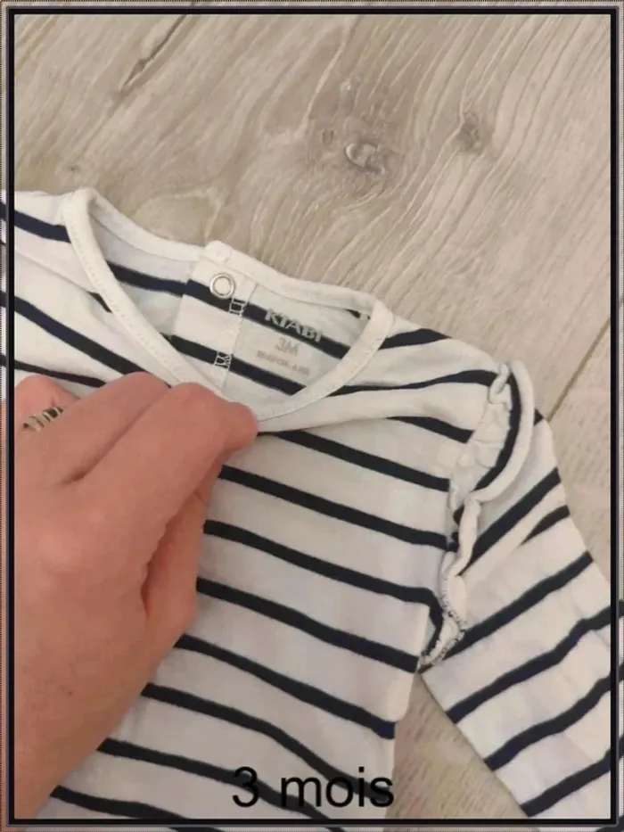 T shirt manches longues 3 mois - photo numéro 2
