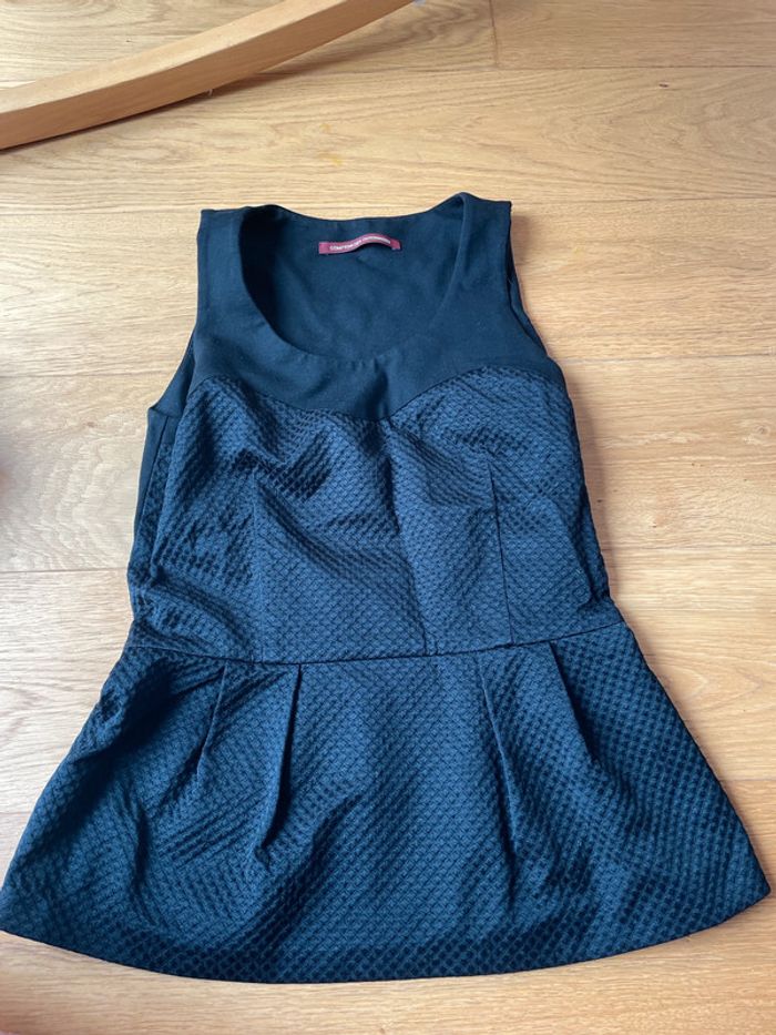 Haut élégant noir comptoir des cotonniers taille 36
