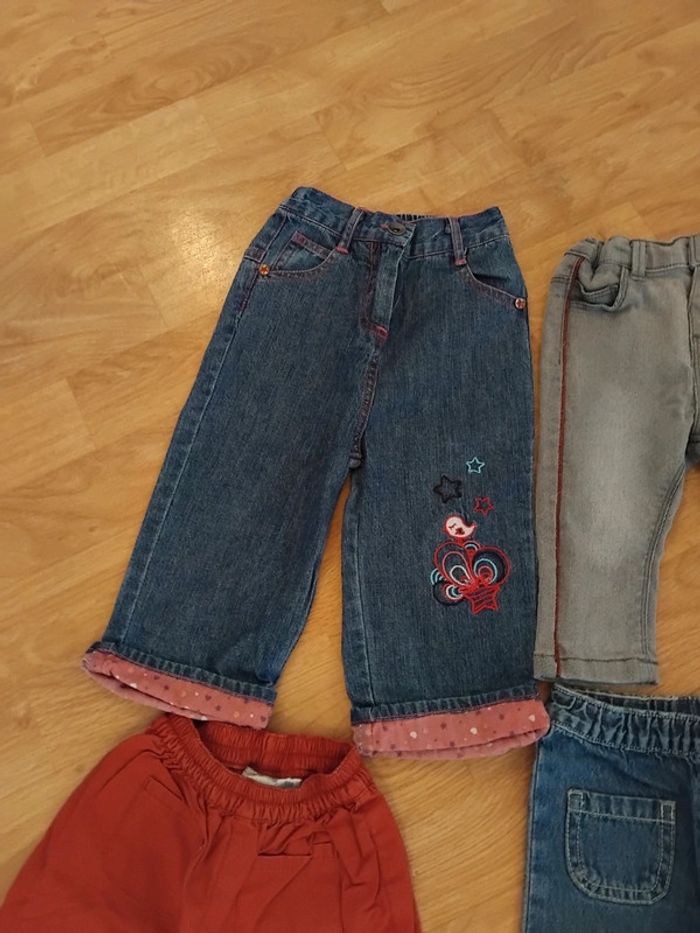 Lot pantalons fille 6mois - photo numéro 4