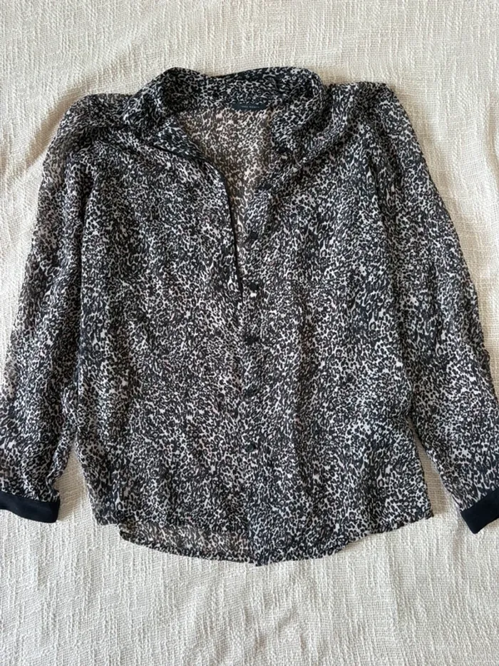 Chemise IKKS, taille 36 léopard