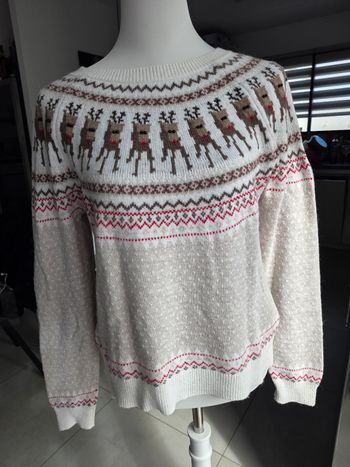 Pull de Noël Rennes femme taille M