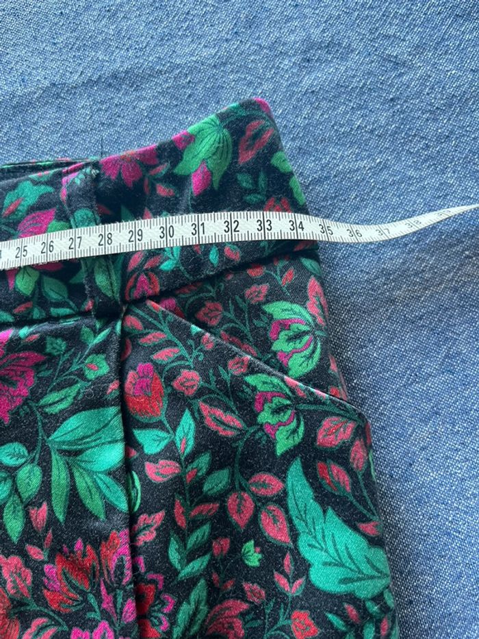 Jupe chic mi longue taille haute imprimée fleurs Naf Naf - photo numéro 6