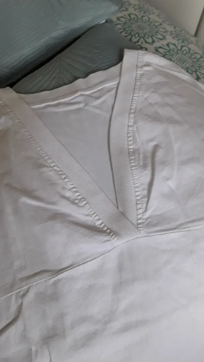 Tee shirt taille 40 blanc - photo numéro 2