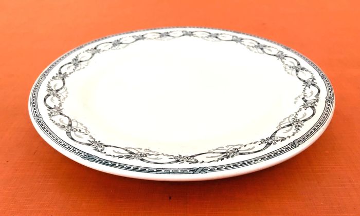 Ancien compotier Faïence R&A (Rigale et Ameline) Salins Terre de Fer Modèle Récamier - photo numéro 2